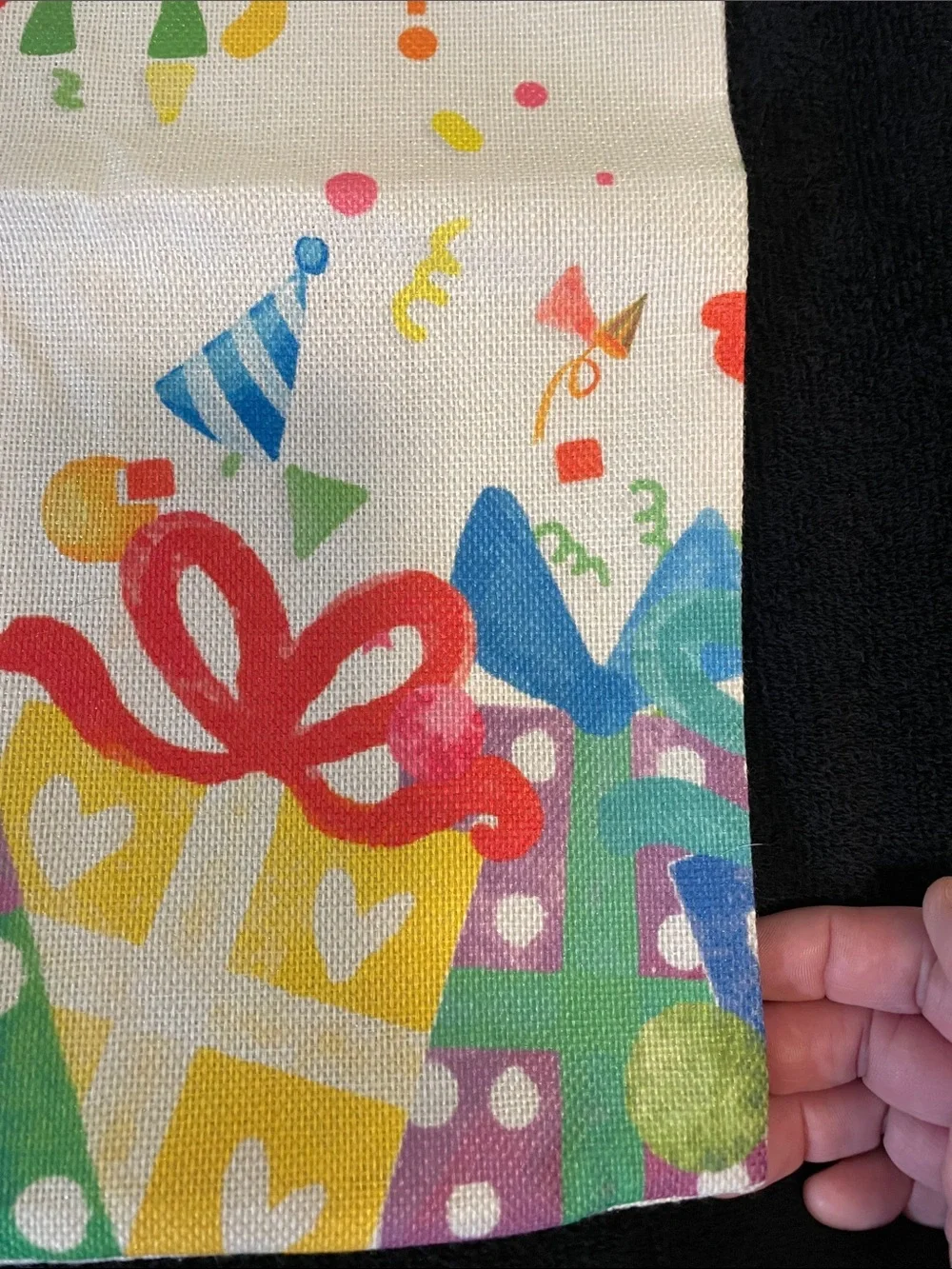 Birthday Party Pillow Cover - Colorful Happy Birthday Design indoor outdoor new